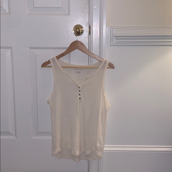 American Eagle Cream Tank Top - Picture 1 of 1